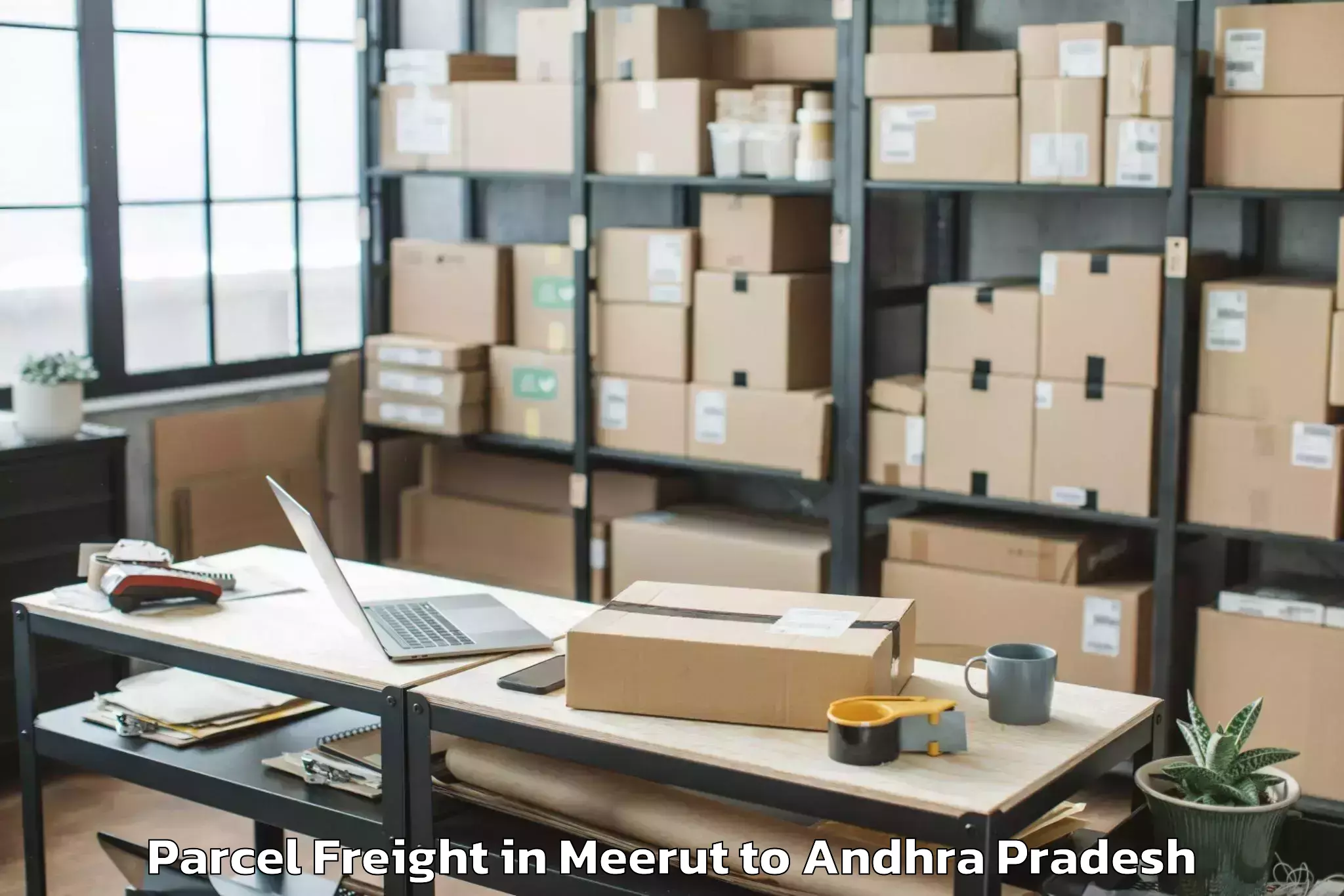 Meerut to Narasaraopeta Parcel Freight Booking